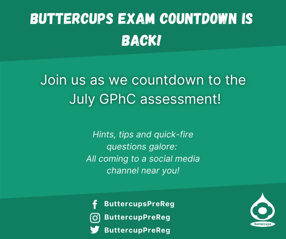ButtercupsTP's tweet photo. Today is the day! We are back with our countdown to the July assessment! First question later today...
#6weekstogo #prereg #provreg #proreg #resitter https://t.co/uXX8Rybki1
