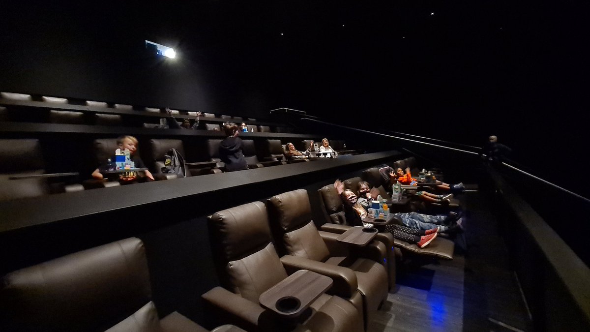 NewbiggingPS's tweet photo. A massive thanks to Kim and her team at Dundee for arranging a private viewing of Peter Rabbit for our school. And we even get amazing seats!!! Thank you!! #finalfling @ODEONCinemas https://t.co/F6lp1pztnM