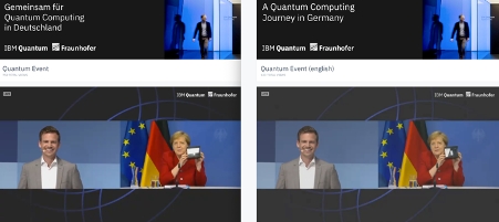 Lovely to see Bundeskanzlerin Dr. Angela #Merkel at this virtual live event, proudly showing her own #IBMQuantum model!
