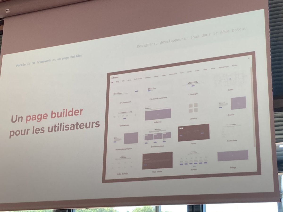 Au tour de @maelys_j_d d’expliquer que Pilo’Press est un framework et un page builder pour les utilisateurs.