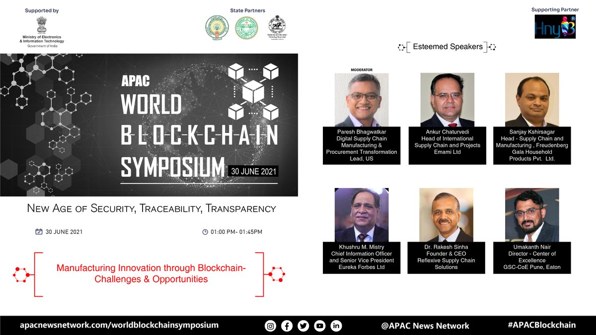 Apacnewsnetwork's tweet photo. Get insights on the latest trends of blockchain technology in the Manufacturing industry from the tech leaders, join the manufacturing session at APAC World Blockchain Symposium on 30 June 2021.
https://t.co/zJvKHvsxh6
#APACBlockchain #BlockchaininManufacturing
@pareshbh https://t.co/LkKSznzuAw