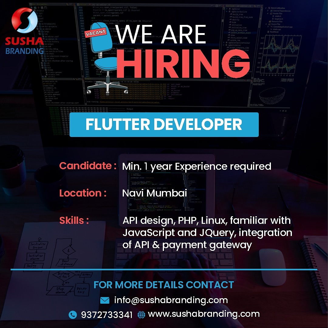 Send your resume  or share to the needy one....!!!

#Hiring #HireAGraduate #DataScience #100DaysOfCode #Developers #FullStack #Flutter #flutterdev #GoogleIO2021