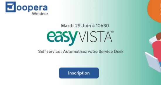 [#Webinar] Notre partenaire <a href="/DooperaFrance/">Doopera</a> organise un webinar sur le thème : Self-service : Automatisez votre Service Desk.
Mardi 29 juin à 10h30
Infos &amp; inscription >>
ow.ly/xwk050FaE1h