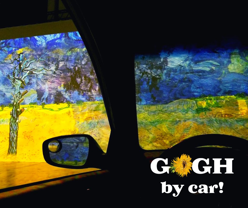 Gogh-by-car opens today! 🚗
Finally, we open the long awaited Immersive Van Gogh Drive-In in Toronto!  
Book your tix and enjoy this incredible exhibit at vangoghexhibit.ca
---
#immersivevangogh #toronto #goghbycar