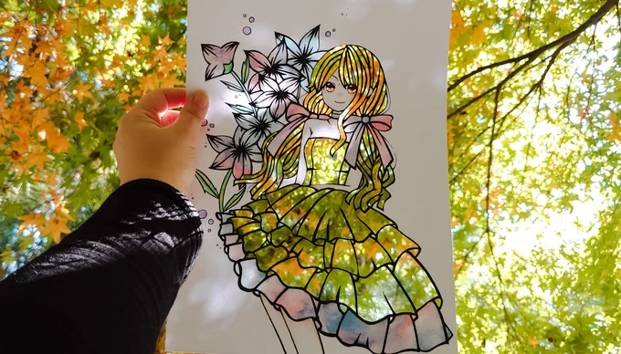 #このタグが流行ればフォロワーが増える説 

切り絵と景色😌 
