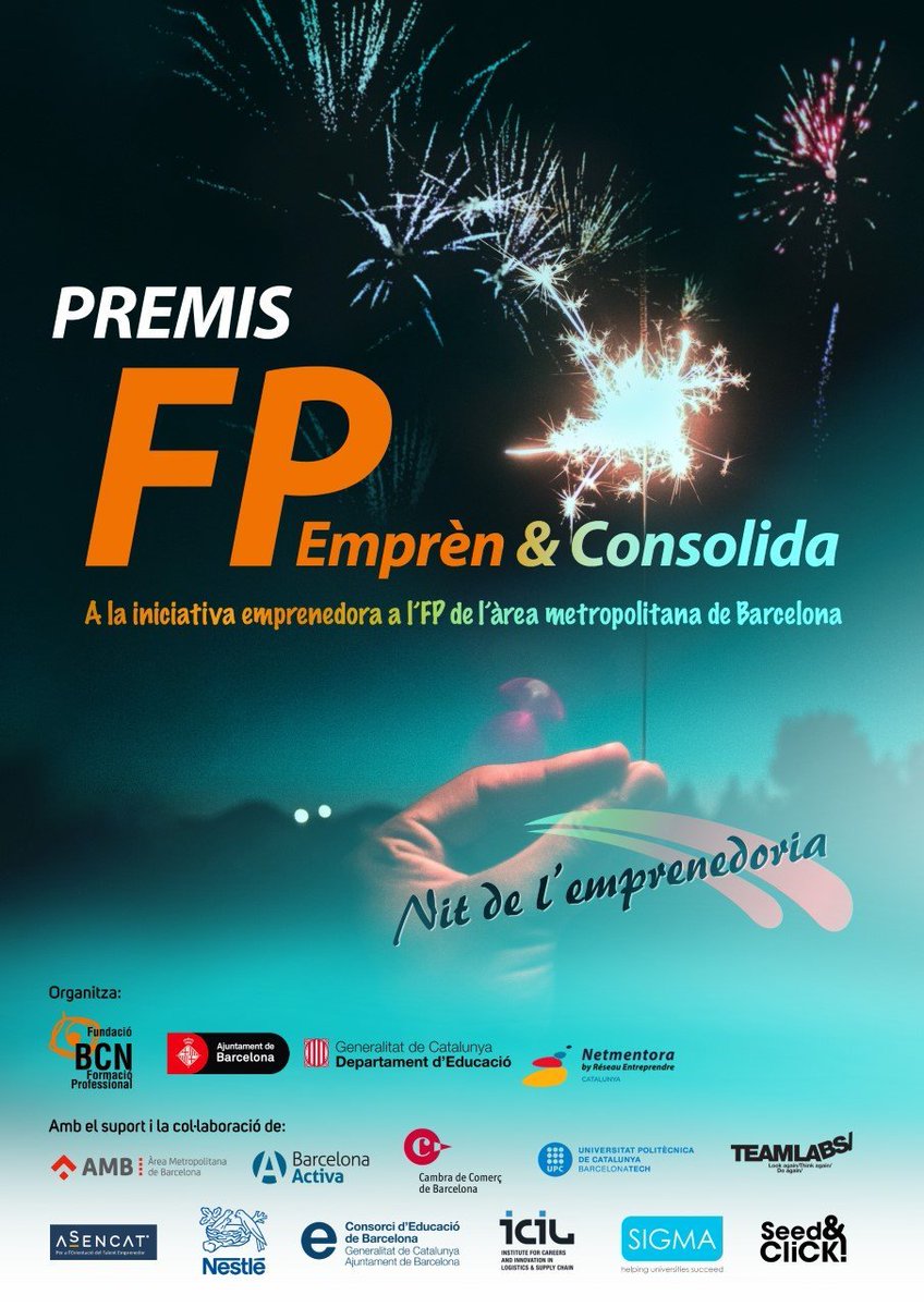 📢La @fundaciobcnfp organitza la Nit
de l'Emprenedoria al Cibernàrium de @barcelonactiva on es farà l'entrega dels Premis #FPemprèn 🏆 i #FPConsolida.
🗓️17 juny
⏱️18.00h
🎬 L'acte amb @BallarinMontseK es  retransmetrà pel canal @fundaciobcnfp
🔗youtube.com/user/fundaciob…