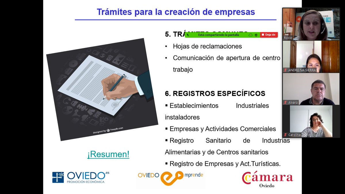 OviedoEmprende's tweet photo. Esta mañana, 1ª Sesión del #PackBasic impartida por el equipo de #OVDEmprende, abordando: 
Estrategia y modelo de negocio, con @roberto_bayon @fundacionctic 
Trámites y puesta en marcha @delArcoSousa @CamaraOviedo 
Contenidos muy importantes si se va a emprender
cc @aytoviedo https://t.co/SiEYstcQhU