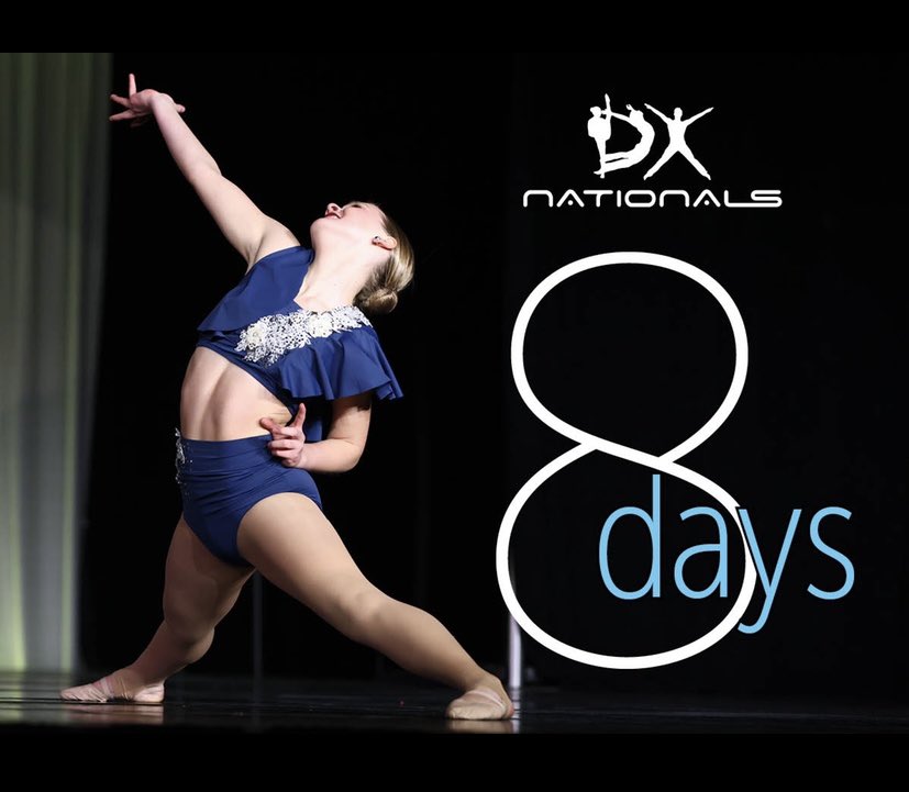 DXDanceEvents's tweet photo. 5-6-7-8! Eights days until DX Nationals. 💜 #dxeventsofficial #dxnationals #dx2021 https://t.co/0YvpGUhjq2
