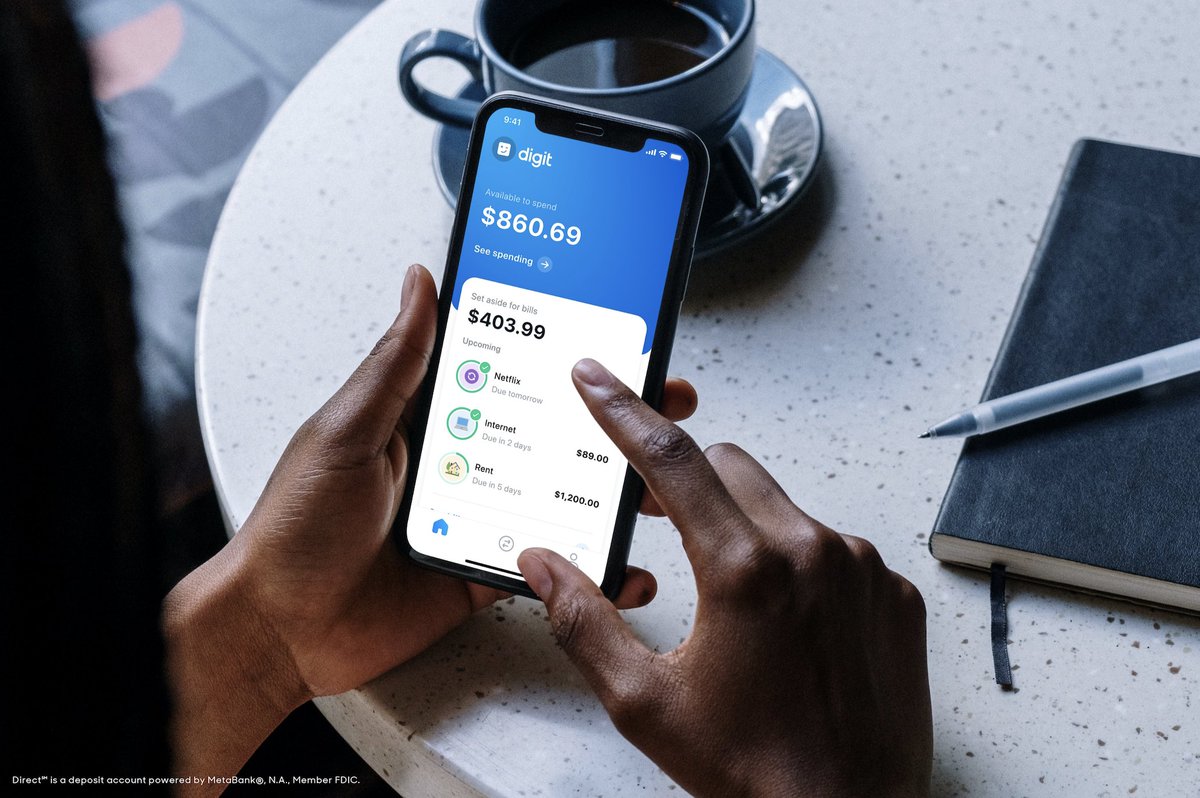 verge's tweet photo. Digit is now offering a bank account with its automatic savings features built in
https://t.co/5ZpxZMi6Ad https://t.co/y7orynnLog