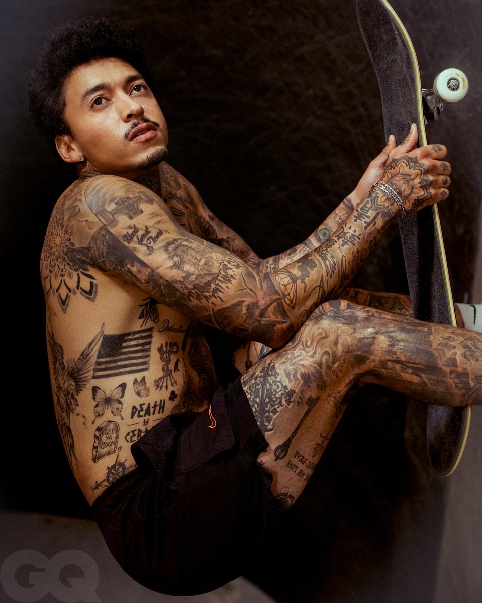 GQSports's tweet photo. “Even though skateboarding is considered a sport now and it is going to be in the Olympics for the first time, you always have to realize what got it there." @Nyjah Huston
Read his #GQBodyIssue profile here: https://t.co/L5QxwuFcsm #GQSports https://t.co/bDgGuJ44Jv