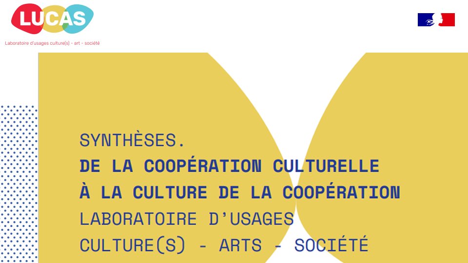 Quelles coopérations départements ↔ intercos en matière culturelle ? 🎭🥁📚
Etat des lieux dans une étude-action @FederationAVD soutenue par l'ANCT ! 
🔎 Découvrez les 8⃣ piliers essentiels à la construction d’une culture de la coopération : swll.to/pNgPLrh

#Culture