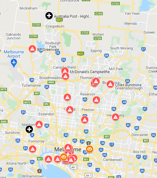 COVIDMapAU's tweet photo. 🗺 COVIDMap Update (11PM AEST June 15th)

➕25 New Locations in Victoria

🌐View the updated map at https://t.co/roGACIdToF https://t.co/nM8RMmecSl