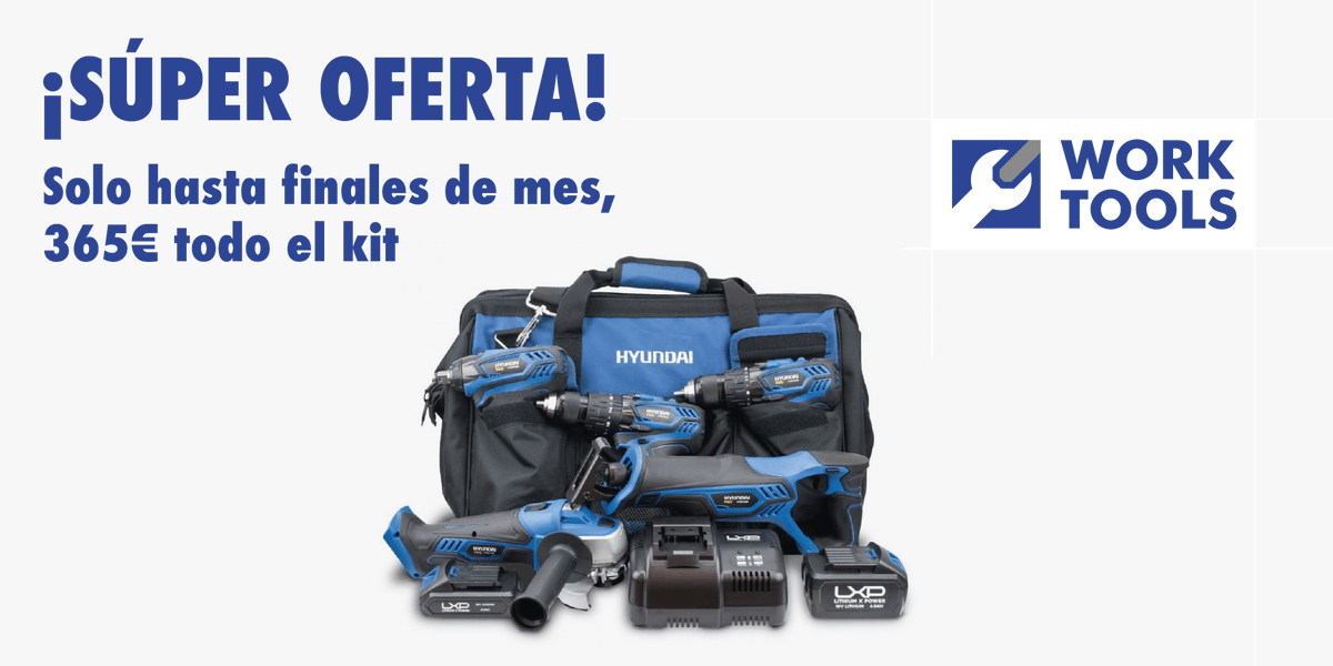 worktoolslleida's tweet photo. ⚠️ ¡Acaba ESTE MES!

¡Consigue ahora tu pack por solo 365 €! Incluye:

➡️ #Taladro atornillador 
➡️ Taladro percutor 
➡️ Pistola de impacto 
➡️ Sierra de sable 
➡️ Amoladora 
➡️ Batería 2Ah 
➡️ Batería 4Ah 
➡️ Cargador 2.5 Ah 
➡️ Bolsa de transporte

¿A qué esperas? 🙌 https://t.co/tcyFsFh9Ju