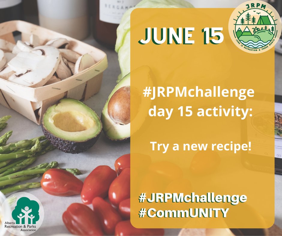 arpaonline's tweet photo. We are halfway through June and kicking off our third weekly theme of: Food is Fun!
Today we challenge you to try a new recipe and show us what you made!
#JRPM #JRPMchallenge #CommUNITY #FoodIsFun https://t.co/Mcfw316ttB