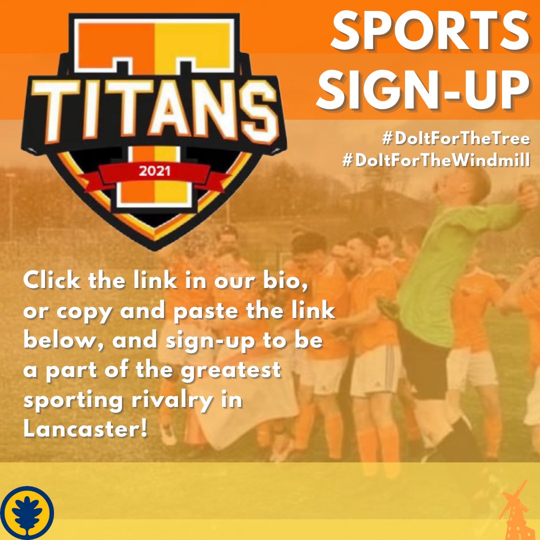 With just under 2 weeks to go until the sporting rivalry between Fylde and <a href="/CountyCollege/">The County College</a> begins, it’s time for YOU to get ready and sign-up to be a part of what’s set to be an amazing 3-day event! 

forms.gle/bkUDyaXVfhT849…

#DoItForTheWindmill
#DoItForTheTree
#BornToBeFylde