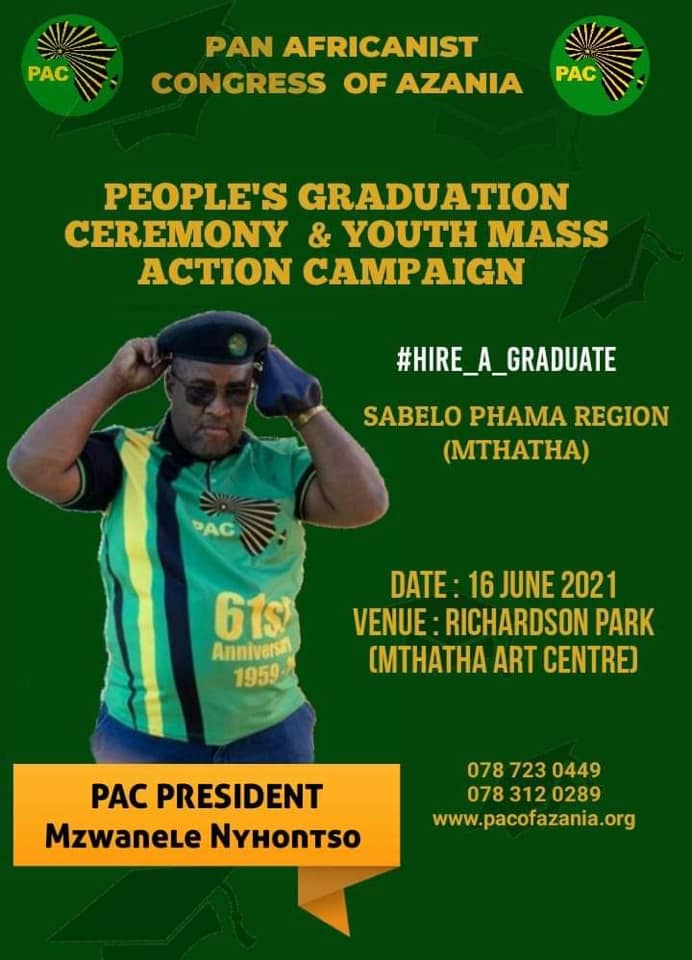 MyPAConline's tweet photo. JUNE 16 COMMEMORATION EVENTS
EASTERN CAPE
MTHATHA
A People's Graduation ceremony
BURGERSDORP
- John Nyathi Pokela Regional Congress, Burgersdorp, Musombovu School
EAST LONDON
- Cambridge Hall Keynote Speaker PAC Deputy President Cde Mantashe
FRERE
- Lady Frere Town Hall https://t.co/78fVCYe2kU