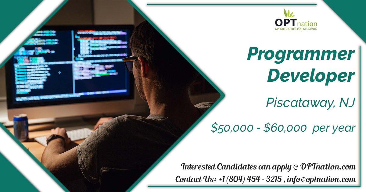 optnation_usa's tweet image. Hiring Now Programmer Developer, Piscataway, NJ
Build your career with latest opportunities at reputed companies
Apply Now: optnation.com/programmer-dev…
#jobs #JobsSearch #ProgrammerDeveloper #Recruitment #OPT #OPTjobs #HiringNow #jobseekers #JobHunt #JobOpening #Hiring #Resume #Jobs