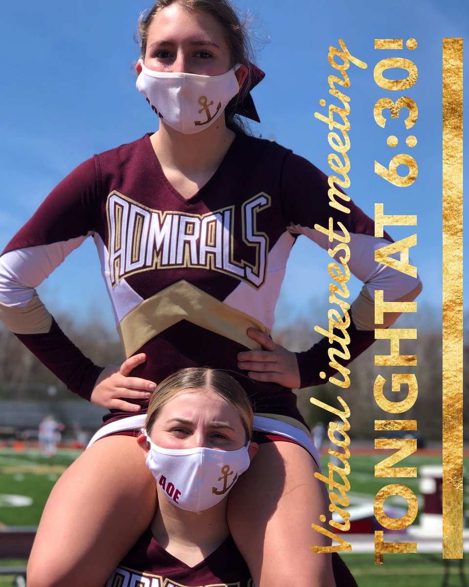 Arlington_Cheer's tweet photo. Links to tonight’s Google Meet have been sent to your email! Didn’t get an invite? Fill out the interest form (link in bio) and make sure the email is spelt correctly! ⚓️📣 #AOE #newseason #samereason https://t.co/JTOuw05RQ7