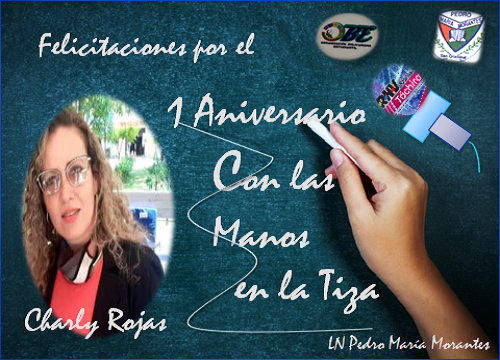 Los estudiantes y docentes de la OBE del L.N Pedro María Morantes Felicitamos! a la Profesora Charly Rojas, por su excelente Programa Con Las Manos en la Tiza, en su 1er Aniversario #15Junio Felicidades! #RutaBicentenariaCarabobo <a href="/charlychaves/">Charly Rojas Chaves</a> @MPPEDUCACION @ZonaEducTachira