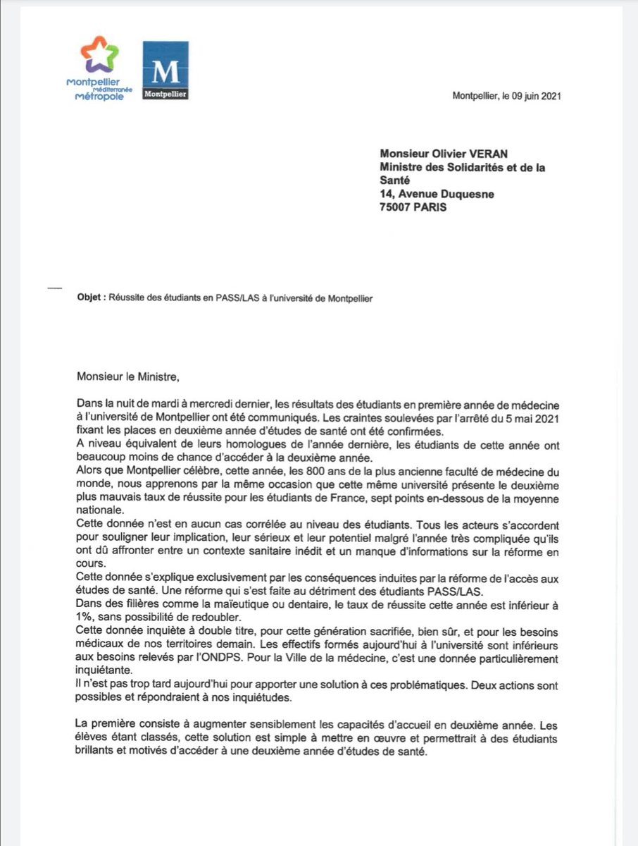Collectif PASS LAS Nîmes/Montpellier 2020 tweet media