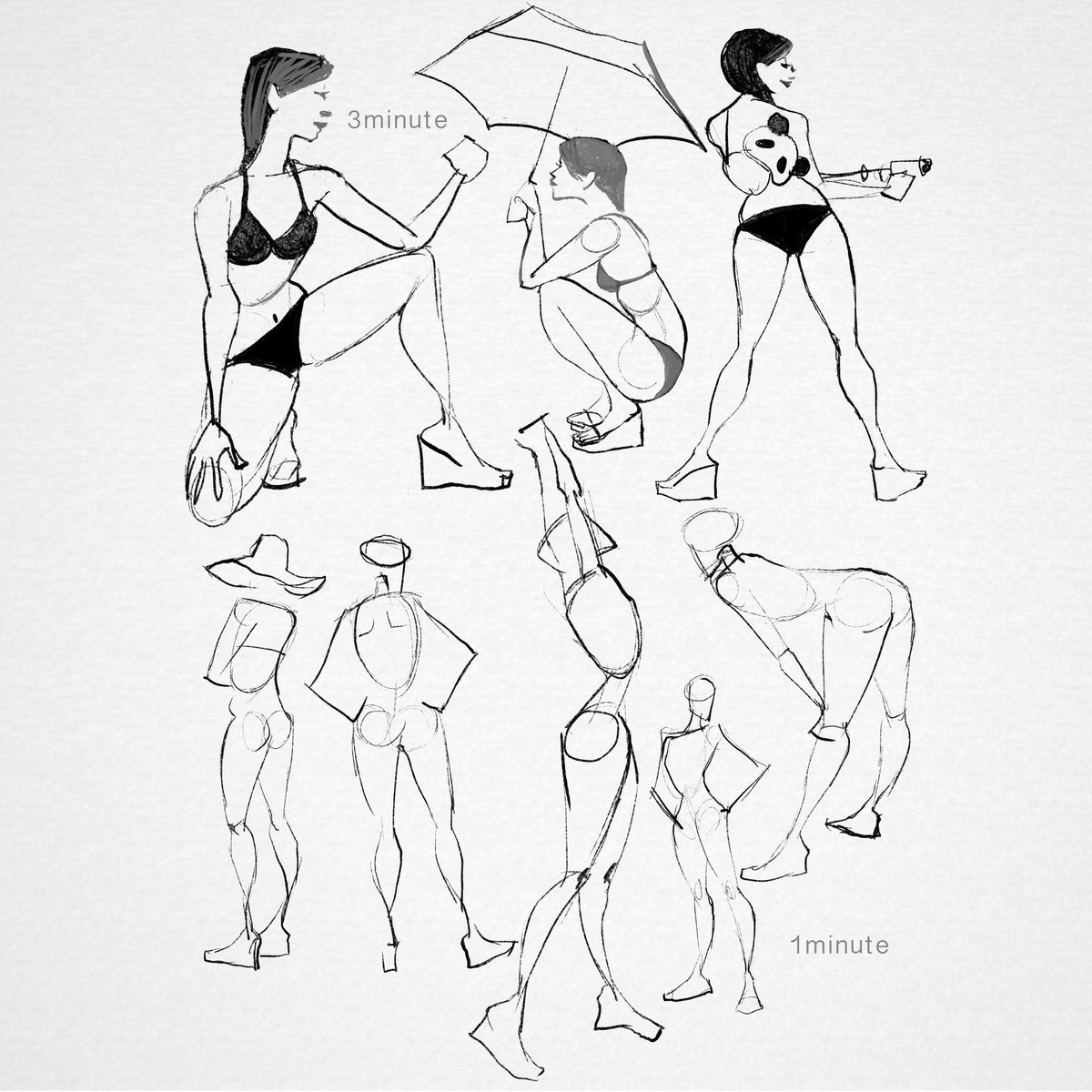 Makoオケスタジオ Procreateでアート倶楽部主催 オンラインクロッキー会 ご参加ありがとうございました 仕事が押しててまとめup遅くなって2枚目up Ipadで描きたくなたら Ipad Art Clubでprocreateレッスンどうぞ クロッキー に最適アプリです 次は