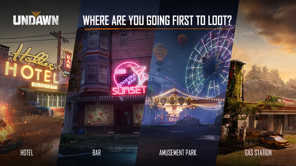 GameUndawn's tweet image. "You're all alone.  Zombies have overrun the world. " 🧟‍♂️🌍

Which location in Undawn would you head to first?" 😯