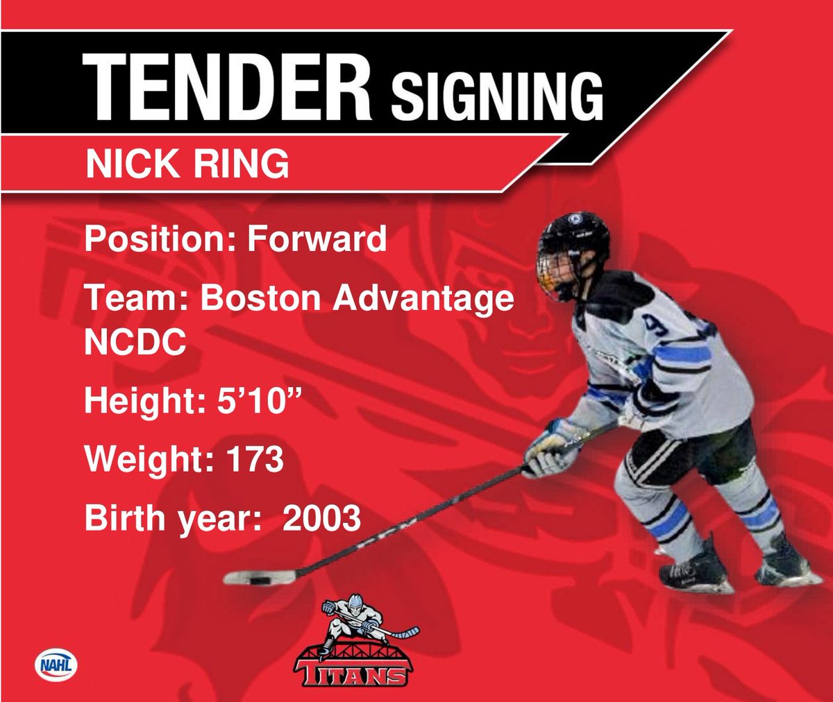 New Jersey Titans - NAHL tweet media