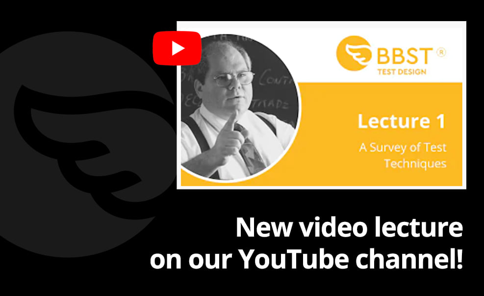 bbst_courses's tweet image. The first lesson from the #TestDesign course is online on our YT channel! This lesson introduces you to the study of #testtechniques and will present some of the 75 #testingtechniques from the course. Check it out and let us know what you think about the new design of the videos!