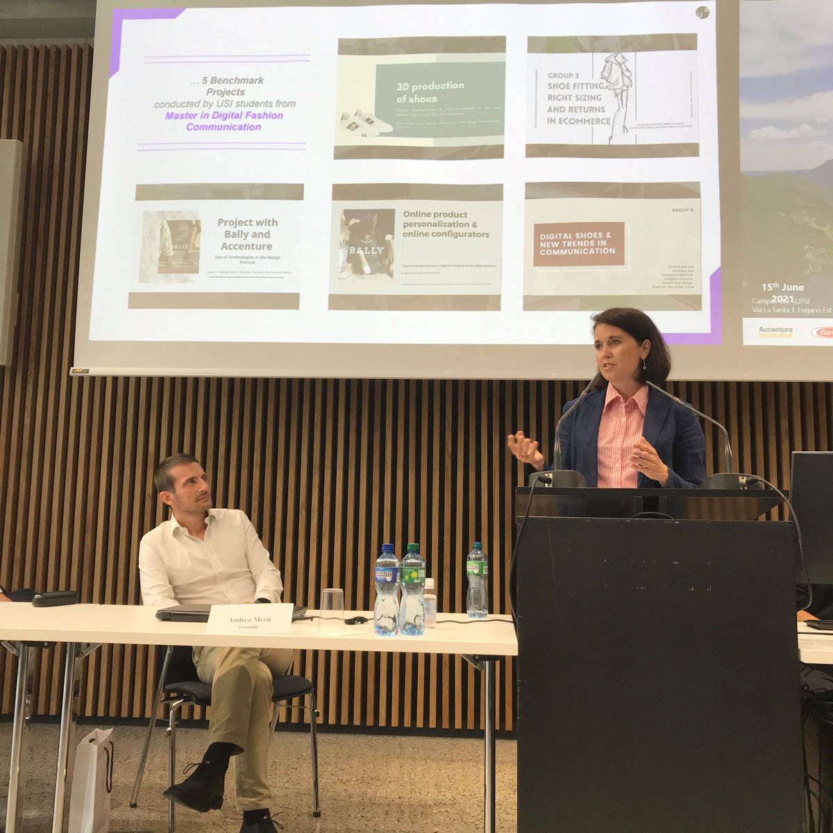 NadzeyaSabatini's tweet image. Great to be back to the meetings in presence &amp;amp; celebrate the first year of the Lifestyle-Tech Competence Center. I was glad to present the projects we have worked on with our students of the Master in Digital Fashion Communication
#fashiontech #fashiontechnology #lifestyletech