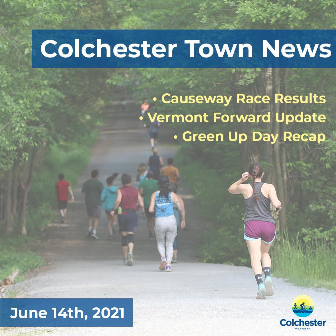 Colchester_VT's tweet image. Read this week's town newsletter for the Causeway Race results, a Vermont Forward Update, a Green Up Day recap, and more! Link in bio.