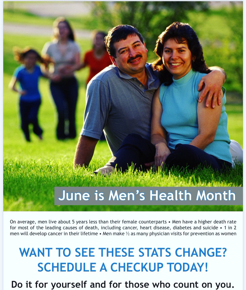 EECHEALTH's tweet photo. June is International Men’s Health Month! #mhm #menshealth Call EECH to schedule your routine well-visit today! https://t.co/KxvD67ojCK
