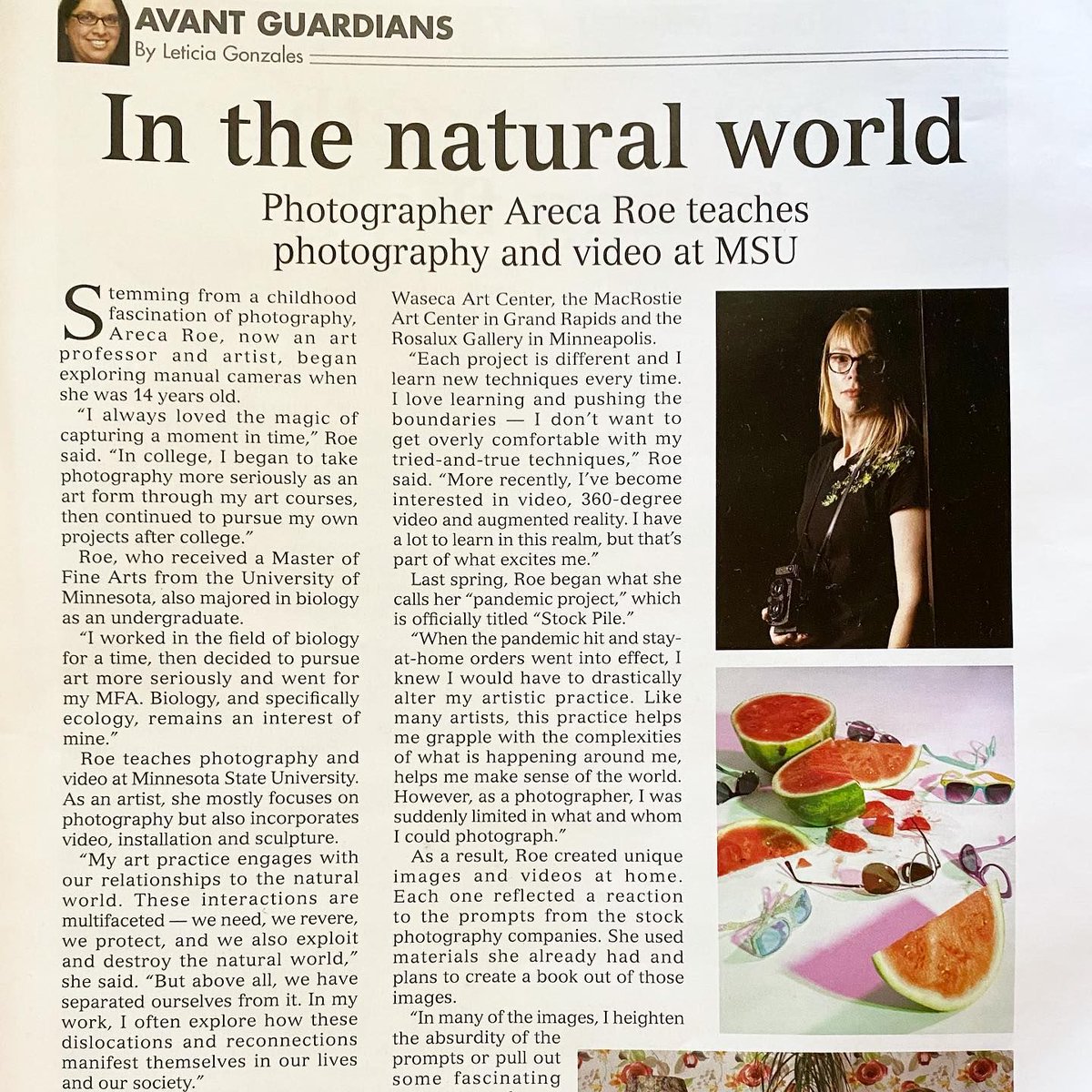 mnsu_cah's tweet photo. Congrats to Art &amp; Design Dept faculty member, Areca Roe, for being featured in the Mankato Magazine!  Learn more about Areca at https://t.co/7fjTUfrEhy. #Art #Photography #CAHcreateyourfuture #MNSU #Come2Kato #MavFam https://t.co/W3ZKcSyUL8