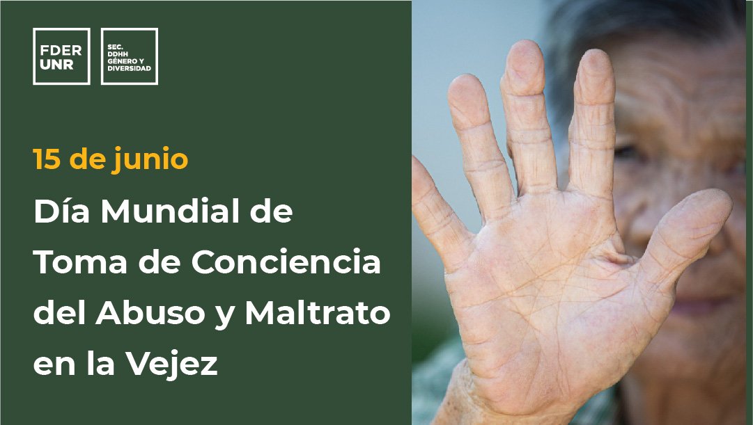 Desde la Facultad de Derecho acompañamos y conmemoramos este día invitando a toda nuestra comunidad académica a reflexionar y desnaturalizar los estereotipos negativos construidos en relación a la vejez en pos de erradicar la discriminación y maltratos y defender sus ddhh.