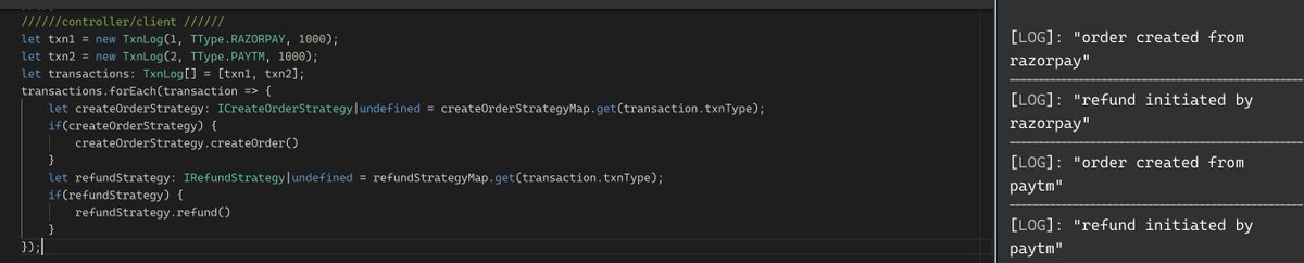 akubuzz's tweet photo. https://t.co/yYgUPA63Dk
Another solution for selecting a payment strategy by creating map of all implementations.
@TypeScriptDaily @typescript @JavaScriptDaily @JavaScript #javascript #typescript #codewithakubuzz #100DaysOfCode #Coding #programmer https://t.co/uy56XnObHj