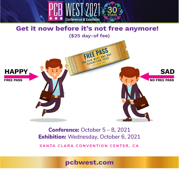 PCBWest's tweet photo. Attend the #PCBWest exhibition for free, if you register in advance!  Get your pass today! https://t.co/yHKM6rkitL 
#PCBdesign #PCBlayout #Engineering #electronics #training #conference https://t.co/IMWOGuxG2b