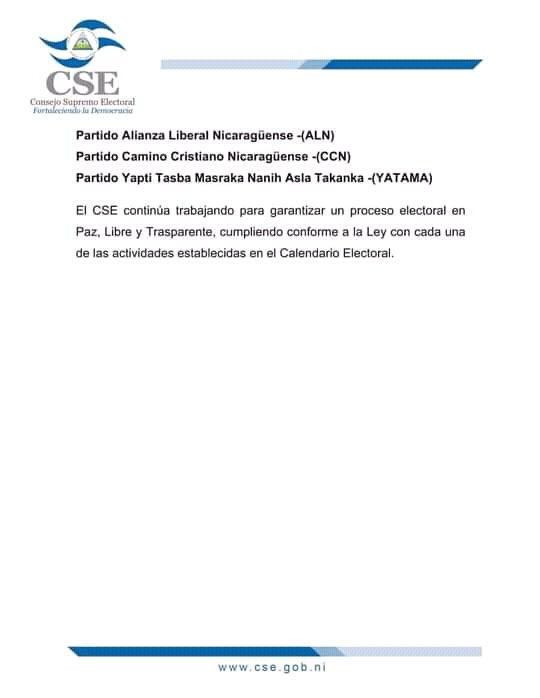CSE inicia entrega de credenciales a Partidos y Alianzas Políticas
<a href="/2LeonRevolucion/">@LeónRevolución</a> <a href="/Adolforuiz78/">SOY FSLN ❤🖤🇸🇻 100%</a> <a href="/CuadernoSandino/">🔴CuadernoSandinista⚫</a> @BOTS_SANDINISTA