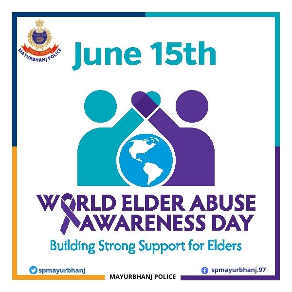 spmayurbhanj's tweet photo. In this World Elder Abuse Awareness Day, let us take a pledge to take extra care of our senior citizen with love &amp; care which they definitely deserve.

They shouldn't be deprived of it just because they are old.

#WorldElderAbuseAwarenessDay https://t.co/nIuSyOFh8K