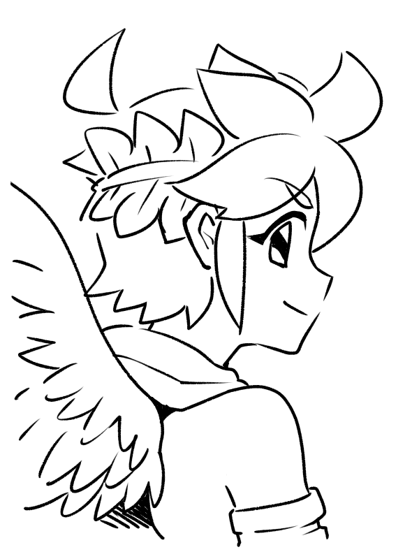 描き慣れてないと描き込んでしまうからピットくんとの差 