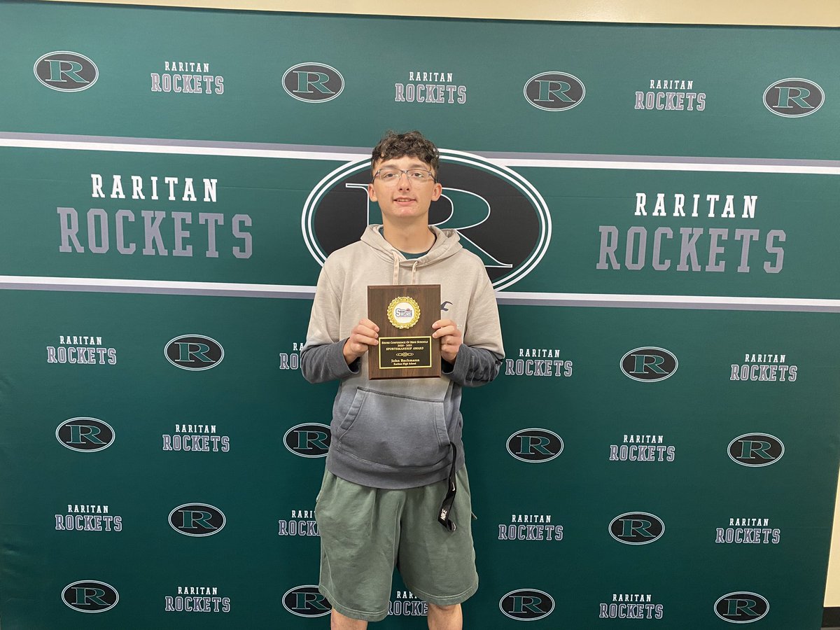 RaritanSports's tweet photo. Congratulations to John Bachmann our Shore Conference Sportsmanship Award Winner!  Bravo @jbach0428 @ShoreSports_NJ https://t.co/WYUsMQK0nA