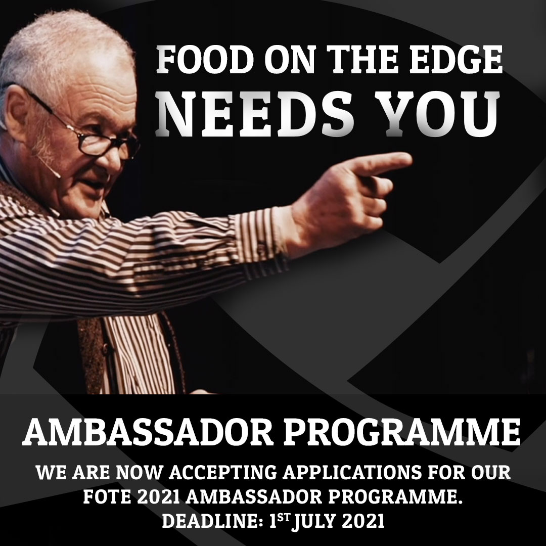 FoodOnTheEdge's tweet photo. Do you know someone who's changing their food culture or landscape? Nominate them for our ambassador programs #FOTE2021 https://t.co/s9tPA4K3N7