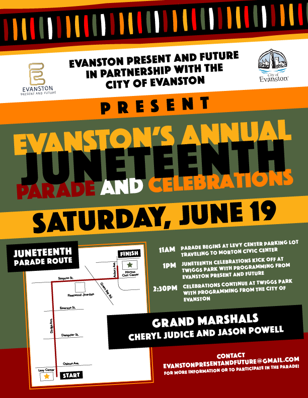 BuffettInst's tweet photo. .@BuffettInst will be closed on Friday, June 18 in honor of #Juneteenth, which commemorates the end of slavery in the US. We also encourage local @NorthwesternU community members to attend @CityofEvanston's Juneteenth parade on Sat., June 19. Learn more: https://t.co/4IeqlcMYZm https://t.co/S4HCRRC99k