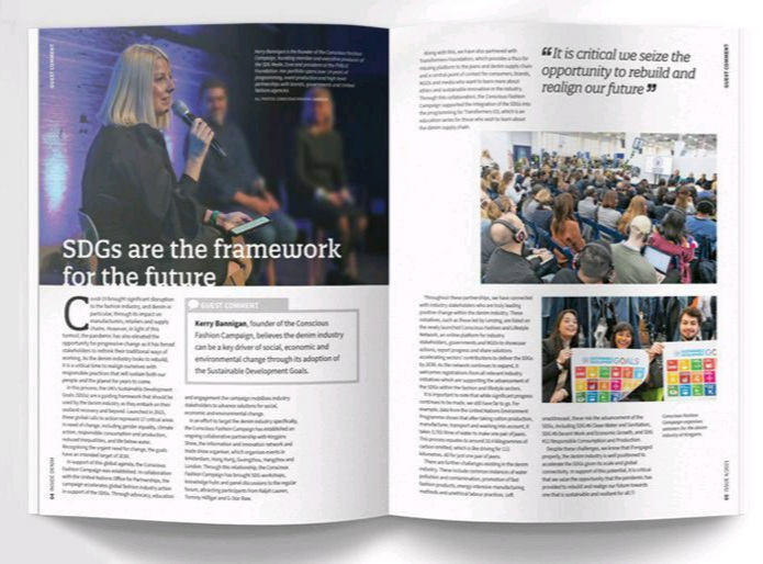 "It is critical we seize the opportunity to rebuild and realign our future.” <a href="/insidedenimWTP/">Inside Denim®</a> featured <a href="/KerryBannigan/">Kerry Bannigan</a> as she highlighted how the #SDGs are the framework of the future for the fashion industry,  particularly focusing on the denim industry. insidedenim.com/Magazine
