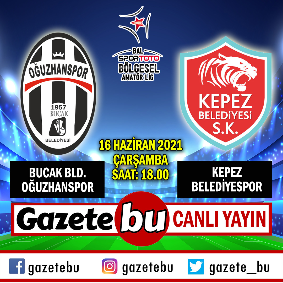 Bucak Bld. Oğuzhanspor-Kepez Belediyespor maçı 16 Haziran 2021 Çarşamba günü saat 18:00'da canlı yayınla GazeteBU'da...

🆚Bucak Bld. Oğuzhanspor-Kepez Belediyespor
⏰ 16 Haziran 2021 Çarşamba ⏰ Saat: 18:00
📺 GazeteBU TV
