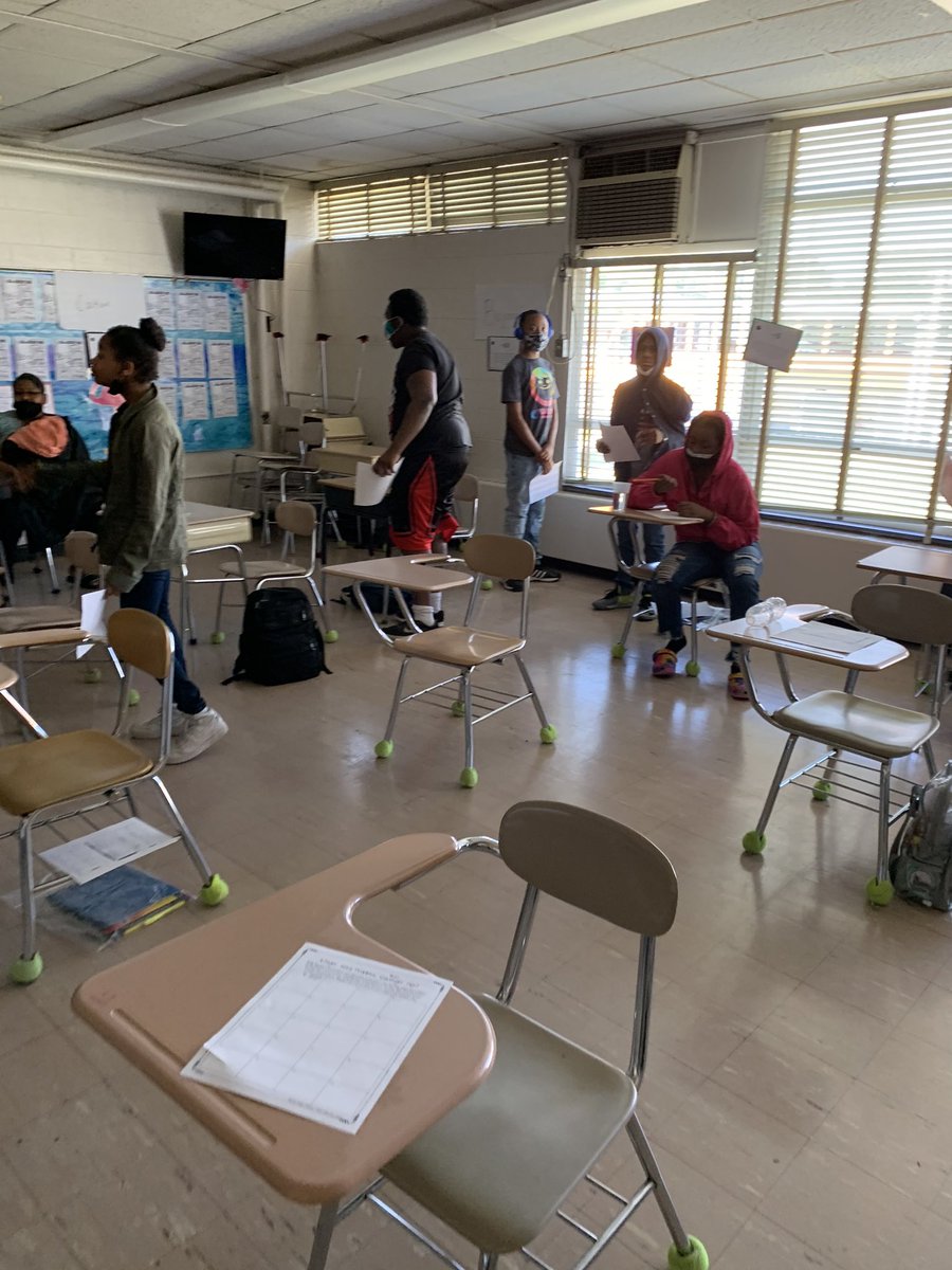 BraxtonMcLaurin's tweet image. #CCSRISE2021!  Middle School making it happen with no power!