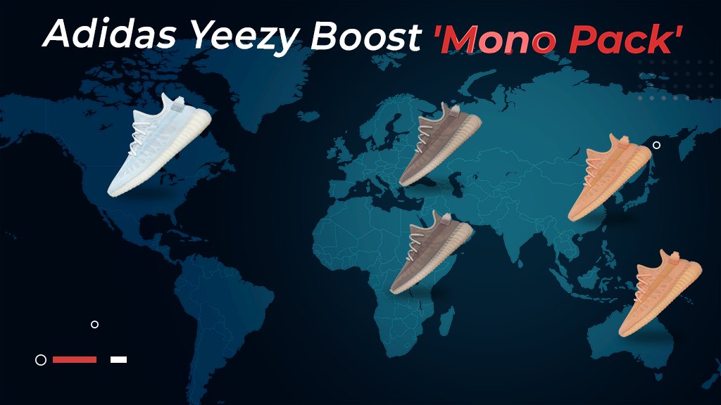🔥RT + Comment = 5X $20🔥
What Yeezy region are you from?
Comment your country's name or flag to WIN🎉

The regional Yeezy Mono Pack drops in ICE, MIST &amp; CLAY this Friday! Are you ready for it?
