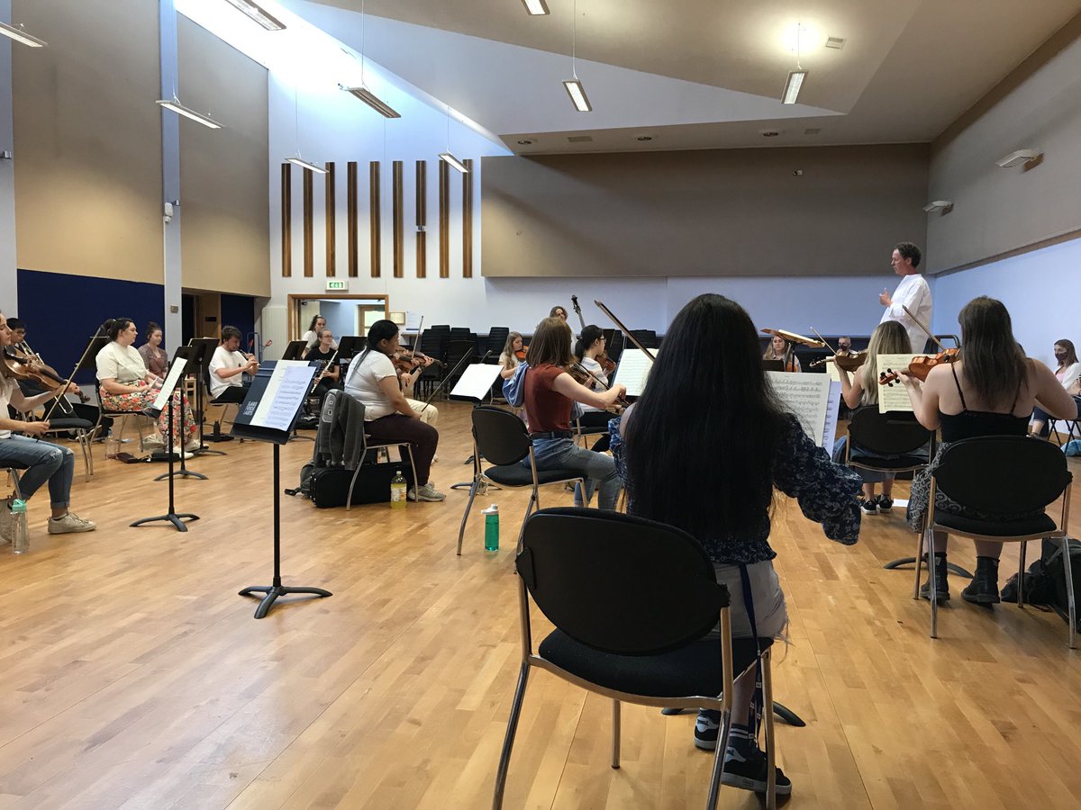 A socially distanced Beethoven 5 with some students from University Philharmonia. So wonderful to hear students perform again! ⁦<a href="/LakesideArts/">Lakeside Arts</a>⁩ #WeAreUoN