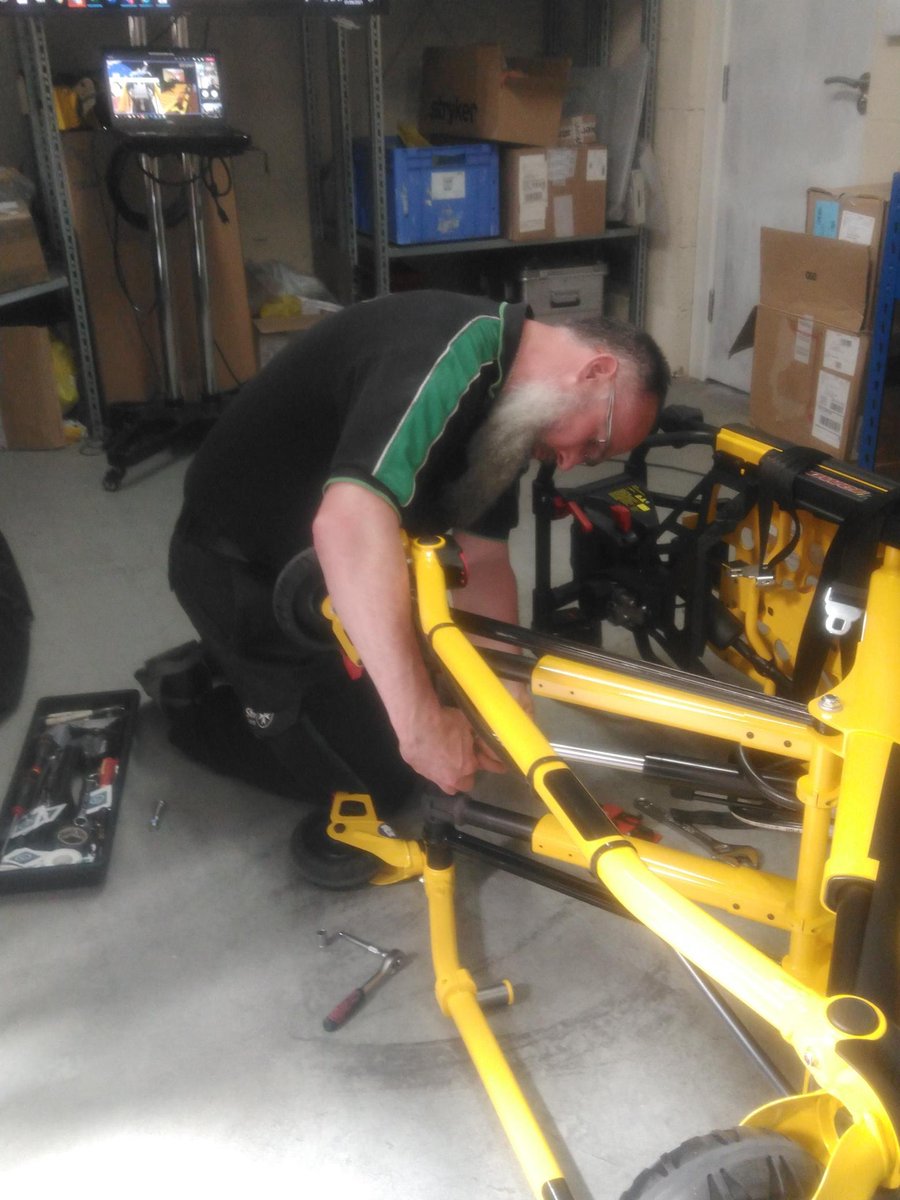 A bit late posting but, thank you to #StrykerUK the National Equipment Team are now qualified to service and repair the XT, Power-Pro &amp; Power - LOAD systems. Any issues or faults please contact your local equipment co-ordinator. #progress #AlwaysLearning