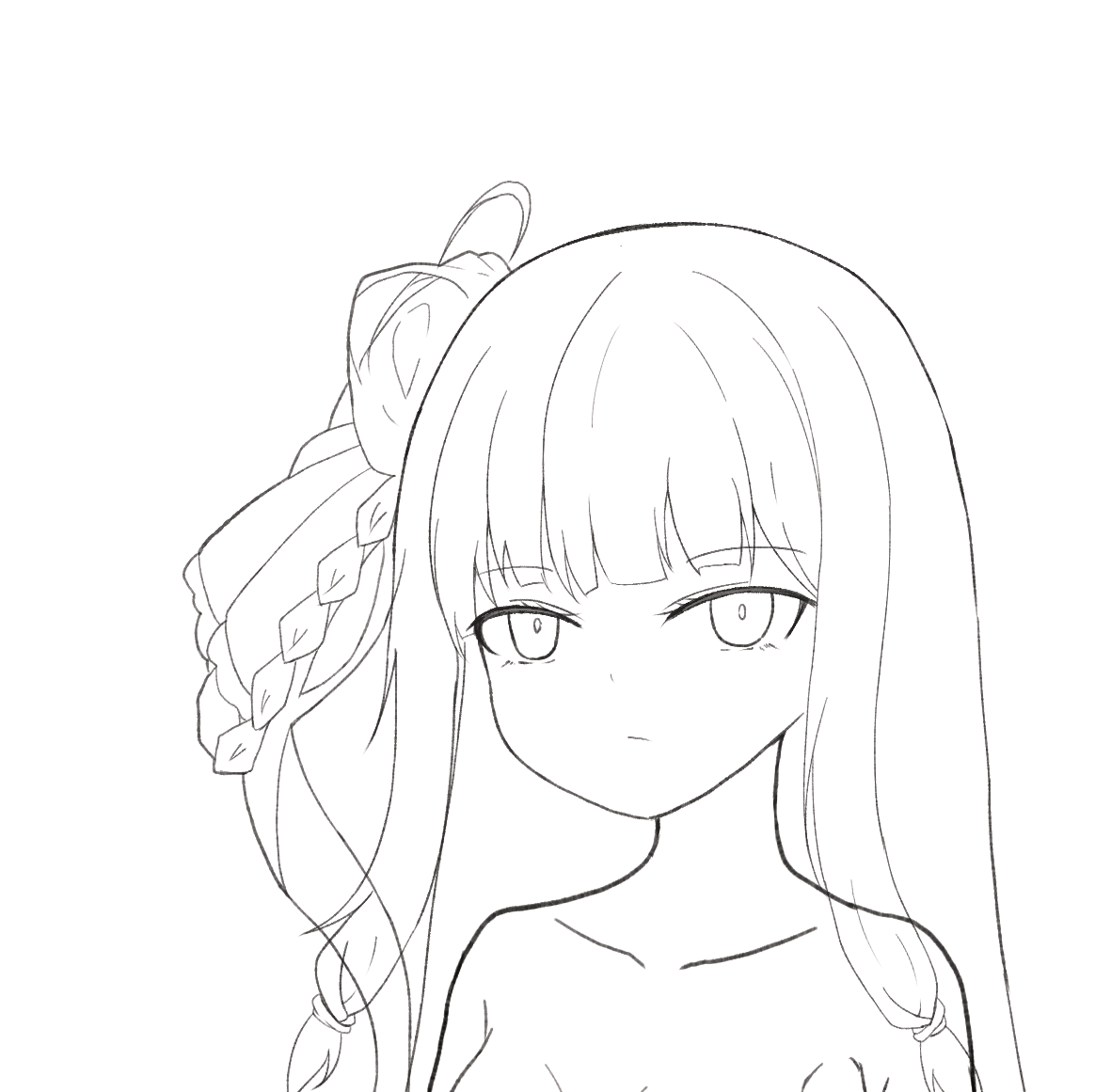 きたきたきたきたきたよーやく腕が戻ってきた。
表情完璧か、最近上まつ毛太く書いてたけど細く描くのもいいね、ちょいちょい調節したら手の手のパターンと複数個表情書いてカラーして完成頑張るぞー 