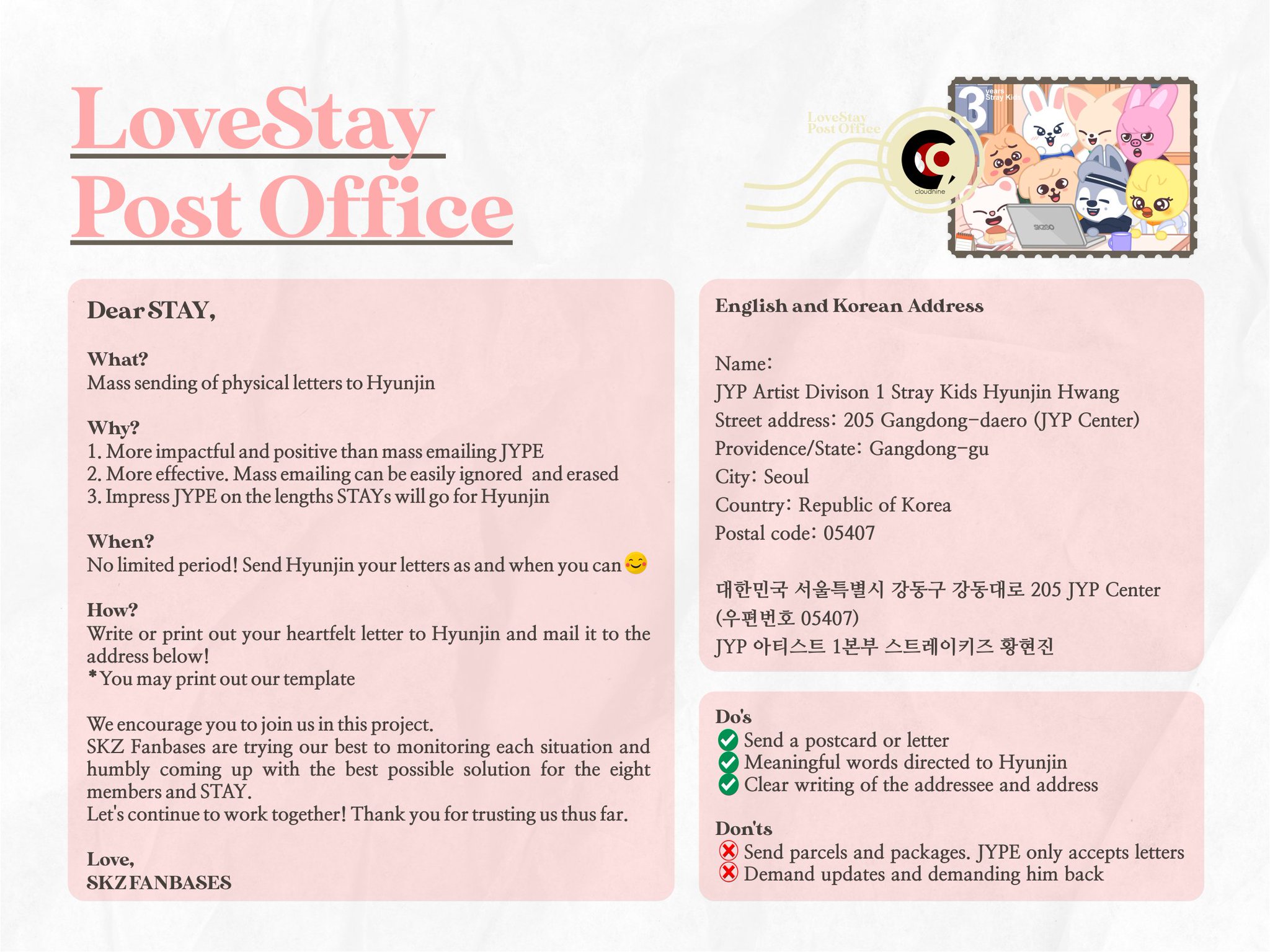 Stray Kids Cloud 26 ⚡ on Twitter: "[LOVESTAY POST OFFICE