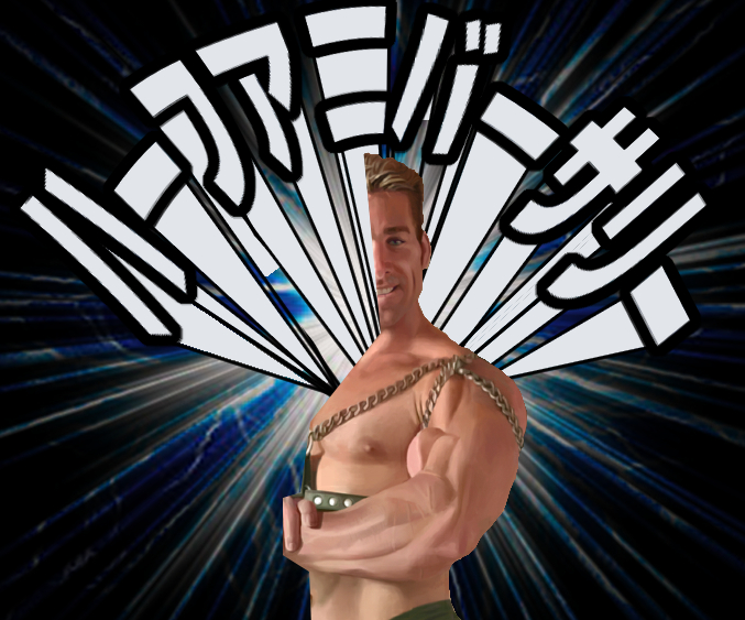 うpしたかどうかわからないレベルで最高に病んでる時に作ったんだと思うガチムチコラがあった 